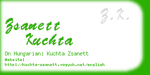 zsanett kuchta business card